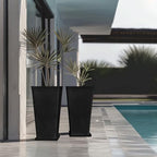 LA JOLIE MUSE Tall Outdoor Planters Set of 2, 26 Inch Large Tapered Planter - Image 3