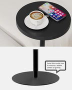 TUTOTAK Tall Round Side Table, Small End Table, Drink Table, Pedestal Table - Image 6