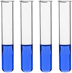 EISCO 24PK Test Tubes, 50ml - Borosilicate 3.3 Glass - 1.2mm Thick Walls, Beaded Rim - Superior Heat & Chemical Durability - 5.9" Tall, 1" Diameter by EiscoLabs
