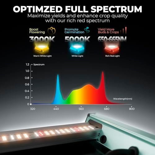 Mars Hydro FC-1000W 1000W 5x5 LED Grow Light Full Spectrum for Indoor Plant - Image 2