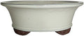 Brussel's Bonsai - Medium Ceramic Bonsai Plant Pot, Oval Glazed Planter by BrusselsBonsai