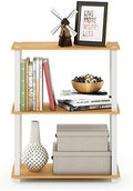 Furinno TURN-S-TUBE Storage Shelves, 3-Tier Book Shelf, Corner Shelf, Toolless Open Shelves, for Organization and Storage, Living Room, Garage, Home Office, Beech by Furinno-FitsYourSpaceFitsYourBudget