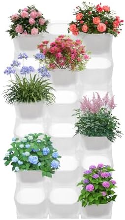Wall Mounted Wall Planter, 36 Pockets Hanging Wall Planter (White) - Image 7