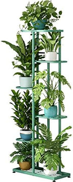 LINZINAR 6 Tier Plant Stand Indoor Outdoor Metal Flower Pot Display Shelf by LINZINAR