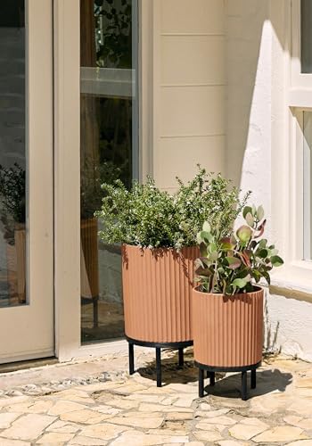 Veradek Demi Series Raised Duo Planters - Set of 2 Planters with Stands - Image 4