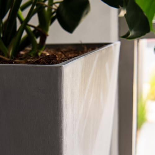 XBrand 30-Inch Tall Tapered Indoor and Outdoor, Gray Planter - Image 6