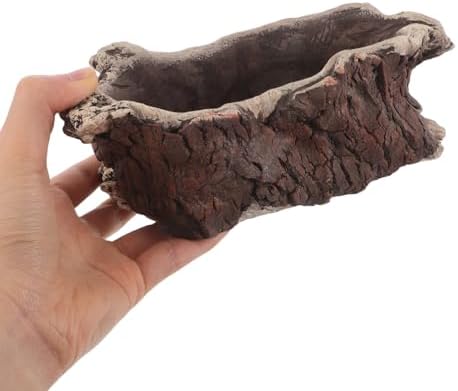 HOMSFOU Vintage Cement Tree Root Planter for Indoor Desk Greenery - Image 4