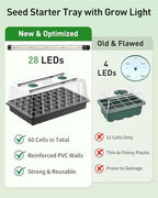 Pawfly 2 Pack Seed Starter Kit, 120 Cells, Seed Starter Trays - Image 3