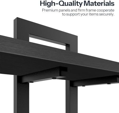 HOOBRO Floating Shelves, 15 Inch Wall Shelf Set of 2, Wall Mounted Storage Shelves 2-Tier, Hanging Bathroom Shelves, for Living Room, Bedroom, Bathroom, Kitchen, Black BK32BJ01 - Image 6