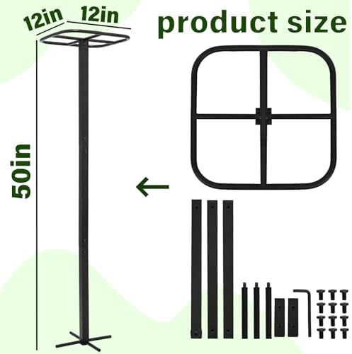 Yohsnor 2PCS 50" Metal Dragon Fruit Trellis,Durable Vertical Garden Support - Image 2