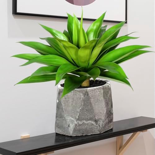 Ttranewsoo 22' Artificial Plant,Artificial Agave Plants,Faux Plants for Outdoors,Artificial Plant Outdoor,Large Uv Resistant Fake Agave Planters for Indoor and Outdoor Decorating 1PCS - Image 6