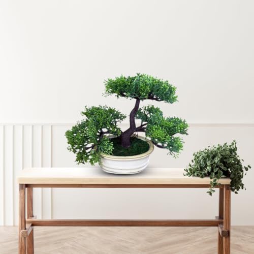 Artificial Bonsai Tree in Ceramic Pot - Image 3