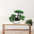Artificial Bonsai Tree in Ceramic Pot - Image 3