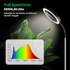 Garpsen Plant Light, Full Spectrum Grow Light, 65'' Height Adjustable 3Pack - Image 2