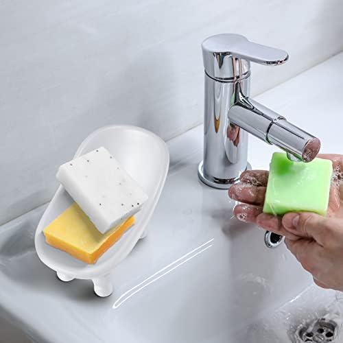 Gejoy 8 Pcs Mini Ceramic Bathtub Planter Pot, 5.6" Succulent Soap Dish - Image 4