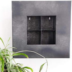 Modern Home Living Wall Galvanized Steel/Zinc Succulent Planter, Wall Mounted Garden Pocket Planter (4 Pocket, Aged Zinc) - Image 6