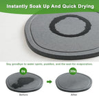 6 8 10 Inch 6 Pack Diatomite Plant Saucers for Indoors, Plant Drip Tray - Image 3