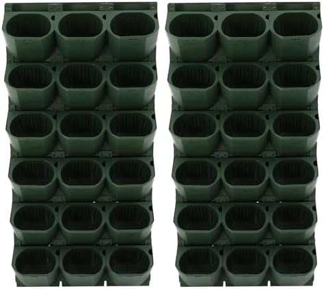 Wall Mounted Wall Planter, 36 Pockets Hanging Wall Planter (Army Green) by GMSLuu