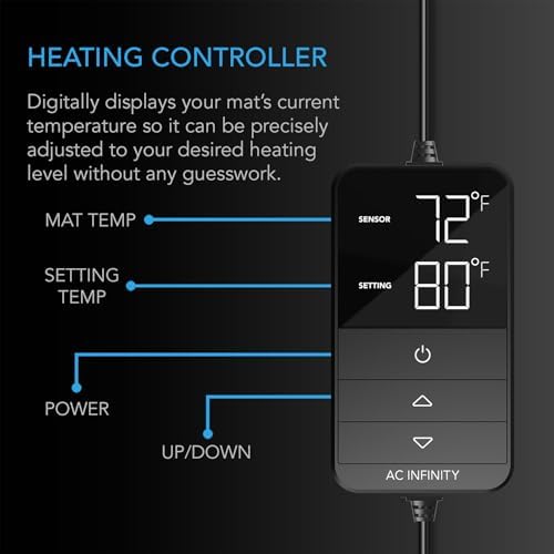 AC Infinity SUNCORE H7, Seedling Mat 48” x 20.75” w/ Smart Heat Controller - Image 3
