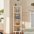 YUFAM 5-Tier Corner Shelf, White by YUFAM