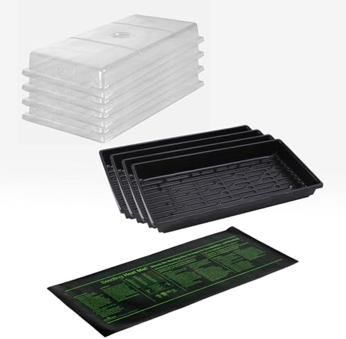SunBlaster Super Germination Station, Trays, Heat Mat & 2 in Domes by SunBlasterLighting