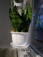 Hanging Acrylic Shelves for Windows (16" Wide, 5 Shelves - 66" Tall) - Image 7