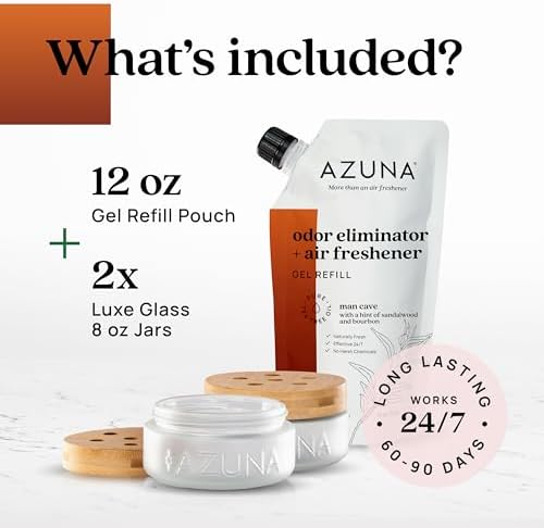 Azuna Home Odor Eliminator for Strong Odor | 2 Room Kit | Sandalwood - Image 6