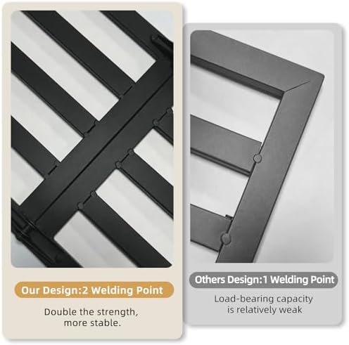 2 Pack Plant Stand, Foldable Metal Shelf, Indoor Outdoor,Black - Image 5