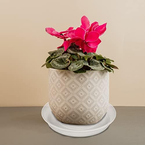 4 Pack of 16 inch Plant Saucer (13.8 Inch Base), 1.7" Depth Tray, Large Deep Garden Plastic Flower Planter Plant Trays for Indoors Outdoor Bath Bath (16", Clear) - Image 4