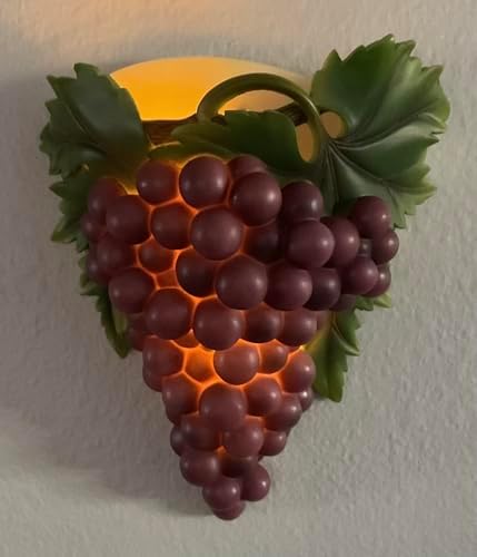Purple Grape Cluster Wall Vase Planter – Decorative Hanging Wall Pocket, Waterproof Vase for Fresh Flowers, Vines or Artificial Plants, 7.5” Tall – Home & Kitchen Décor by SassyXpressions - Image 4