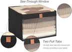 StorageWorks Closet Organizer Bin with Clear Window, Black, 14.5x14.5x10.25 - Image 5
