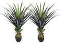 4ft Artificial Spiked Agave Plant, 48inch Faux Agave Plants Indoor Realistic Floor Plant Perfect for Front Porch, Patio, Indoor Outdoor Home, Office Decor (Set of 2) by Keeplush