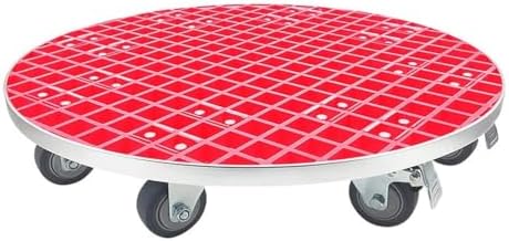 26inch Heavy Duty Plant Caddy 1600lb Capacity for Moving Large Potted Plants, Lattice Plant Stand Dolly W/Lockable Caster Wheels Outdoor Indoor, Round,D by WLYMQFC