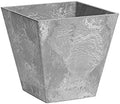 Root & Vessel, ArtStone 35120 Ella Square Planter, Grey, 12-Inch by Novelty