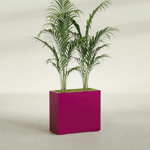 Greenline Alice Tall Rectangular Fiberglass Planter, Outdoor Planter Box - Image 4