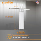 Sunlite 30429 F39T5/850/HO 34-Inch T5 Linear Fluorescent Lamp, 39 Watts, 3100 Lumens, 6500K Daylight, Miniature G5 Bi-Pin Base, ROHS Compliant, High Performance Straight Tube, 40 Pack - Image 3