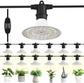 Outdoor Grow Lights for Plants, Full Spectrum Greenhouse Grow Light, Outdoor Waterproof Appearance Patent Design, 42FT Adjustable Cord for Vegetables, Seedlings, Flowers (12 Lights) by AuraQify