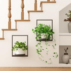 Hanging Planters for Indoor Plants - Aesthetic Photo Frame Style Wall Plant Holder - Metal Window Plant Shelves, Wall Plant Hanger for Lingving Room Home Gardening Wall Decor (4-Pack) - Image 7