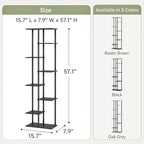Corner Tall Plant Stand Indoor 8 Tier 10 Potted, Black - Image 3