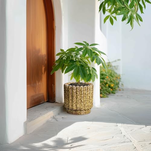 Ceramicfor Ceramic Planter, 9.6 Inch, Yellow - Image 6