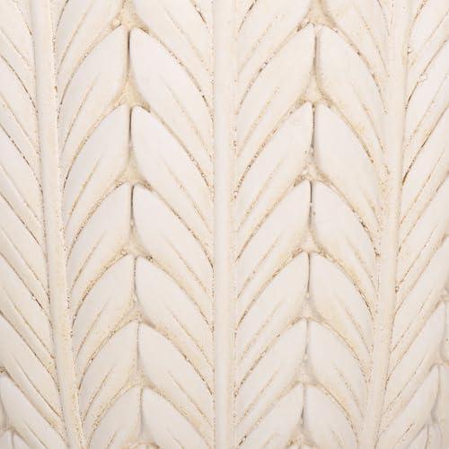 SAFAVIEH Outdoor Patio Furniture Collection - Apollo Off-White Planter Pot, Magnesium Oxide, Pedestal Urn Style (PAT5046A) - Image 6