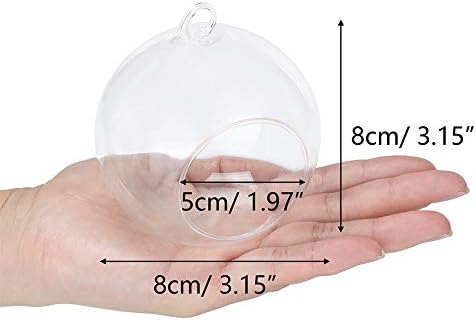 NUPTIO Hanging Glass Tealight Holders with LED, 12 Pcs, 3.15 Inch - Image 5