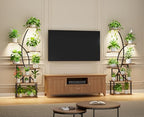 JUSTOGO Plant Stand Indoor with Grow Lights, 8 Tiered Tall Plant Shelf for Indoor Plants Multiple, 65" Large Corner Plant Stands, Metal Flower Holder Display Plant Rack for Living Room, Home, Patio - Image 4