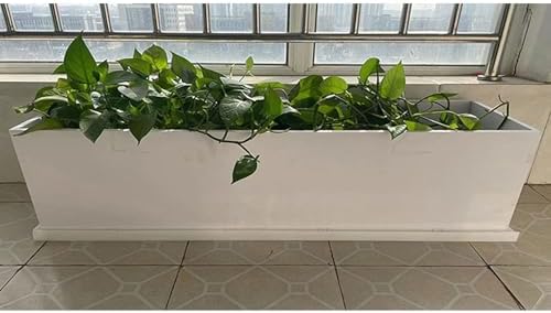 Plastic Trays for Plants, Drip Tray, Made of PP Polypropylene, White, Extra-Large Square Size(103x23x3cm/40x9x1in) - Image 3