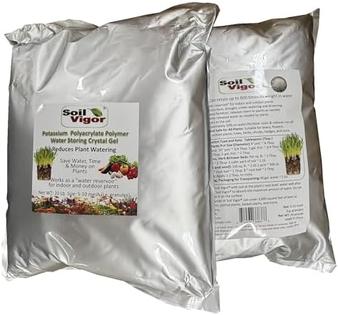 Water Storing Crystal Soil Additive Commercial Grade (40, Pounds) by Soil+Vigor