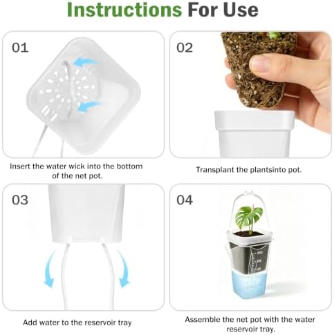 30 Pack 2.5" Self Watering Propagation Pots with Humidity Dome, Clear Plastic Seed Starter Cups, for Seedlings, Cuttings, Succulents, Herbs, Vegetables, with 30 Labels - Image 5