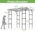 Grape Vine Trellis,Heavy Duty Metal Plant Support Trellis-96L*62W*79H in - Image 2