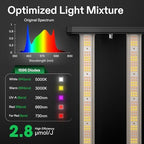 VIVOSUN VSFL4300 430W LED Grow Light Foldable 4-Bar Dimmable Full Spectrum - Image 3