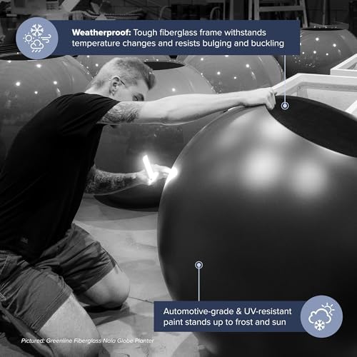 Greenline Leo Tall Rectangular Fiberglass Planter, Outdoor Planter Box - Image 7