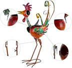 Rooster Decor Outdoor Planter,24.8 Inch Tall Metal Yard Decor Planters for Outdoor Plants, Weather-Resistant Outdoor Flower Pots for Garden Patio Porch Decor - Image 4